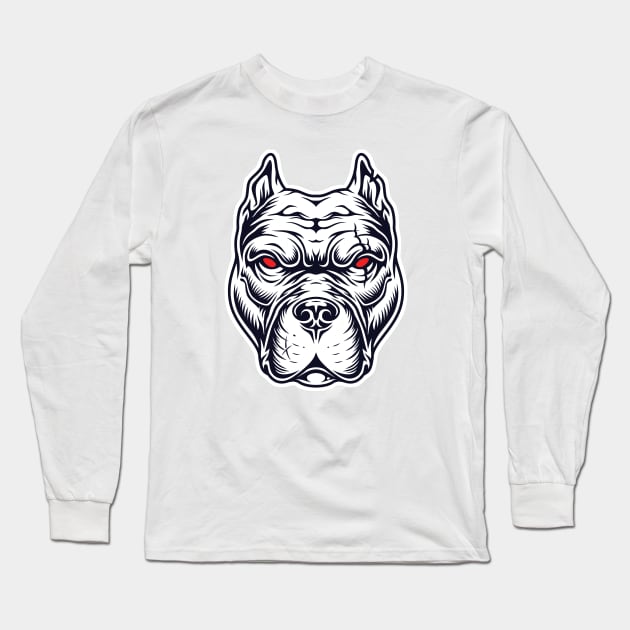 American Pit Bull Terrier Long Sleeve T-Shirt by PG